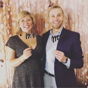 Badgley Mischka black with gold heading cocktail dress, size 12